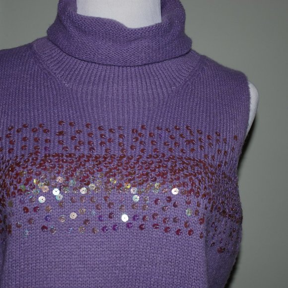 New Vintage Jane Seymour Sequined Sweater - Picture 5 of 5